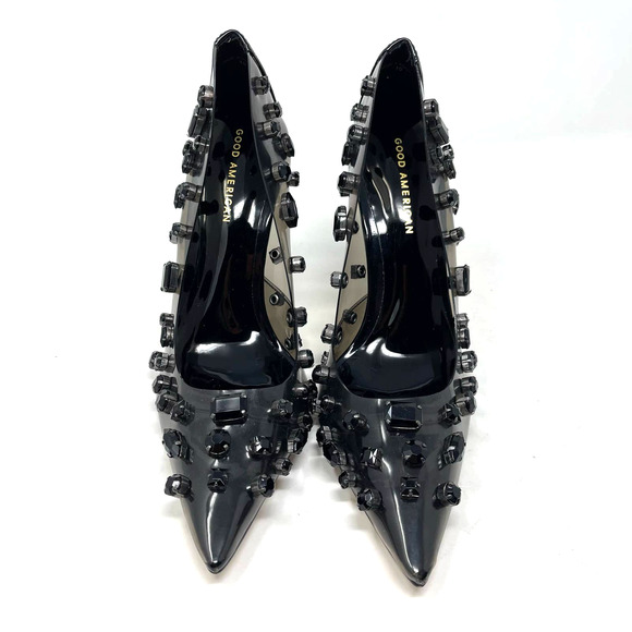 Good American Diamonds Are Forever Heels Size 11 Light Smoke GSH008-X - Picture 2 of 8
